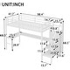 preview thumbnail 68 of 74, Kids Loft Bed Metal Frame Bed with Wardrobe, L-shaped Desk and Storage Stairs, High Loft Bed with LED, USB and Adjustable Shelf