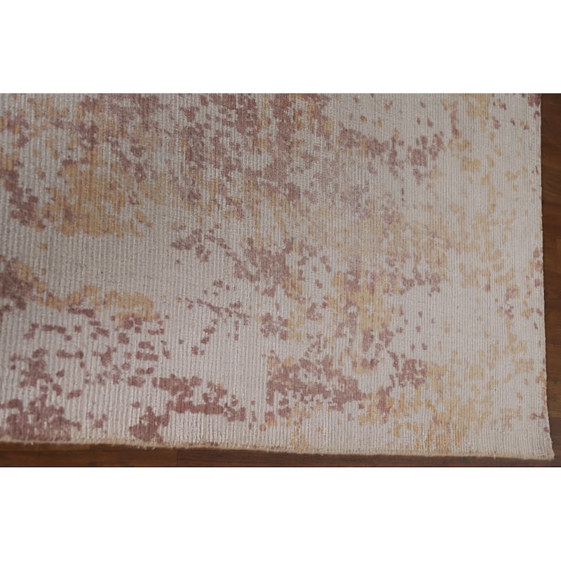 Modern Abstract Rug Handmade Living Room Wool Carpet - 7'11"x 9'10"