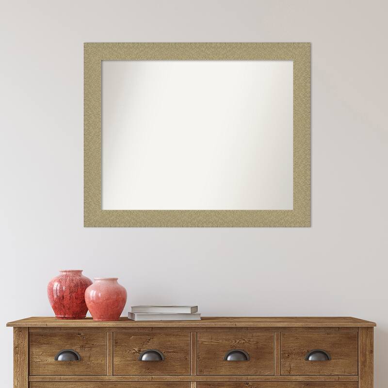 Non-Beveled Wall Mirror - Mosaic Gold Frame