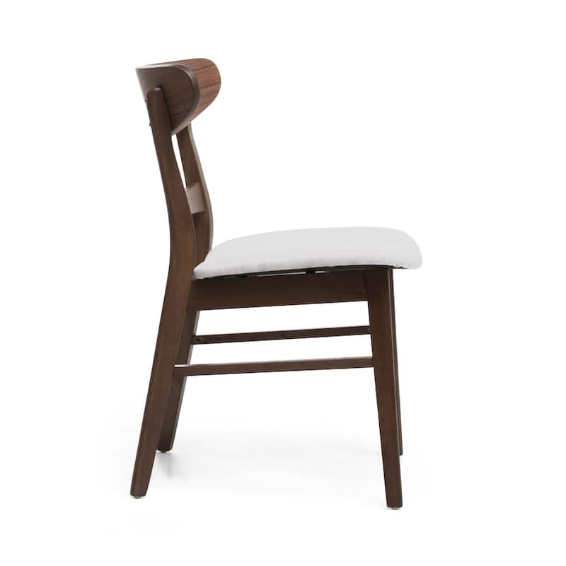 Christopher Knight Home - Marigold Mid Century Rubberwood and Upholstered 7 Piece Dining Set