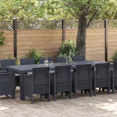 vidaXL Garden Dining Set 11/13 pcs - 118.1 x 39.4 x 28.7