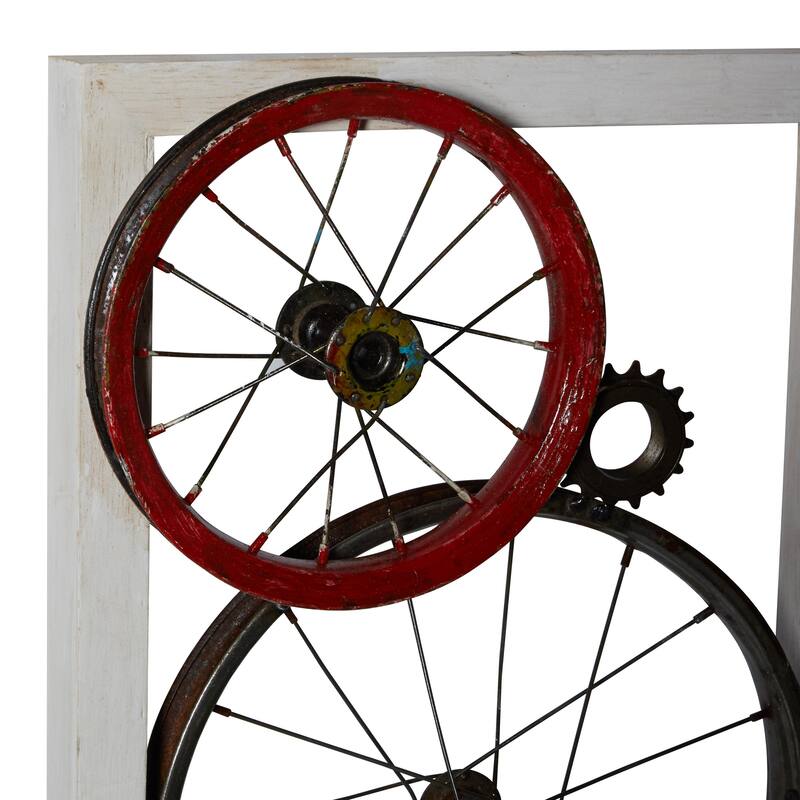 Metal Bike Wall Decor - White - Roche River Decor