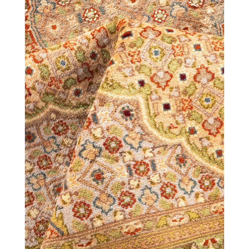 Overton Hand Knotted Wool Vintage Inspired Traditional Mogul Red Area Rug - 8 x 10