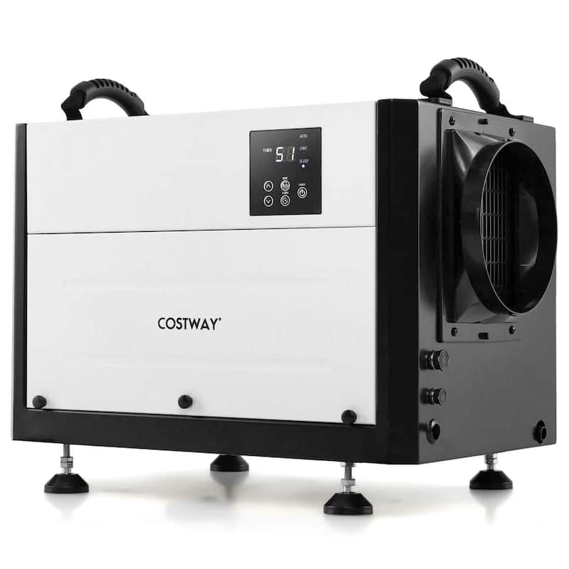 Costway 124 Pint Crawl Space Dehumidifier Commercial Dehumidifier with - See Details - White