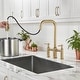 preview thumbnail 19 of 38, WOWOW Double Handle Bridge Kitchen Faucet with Advanced Spray