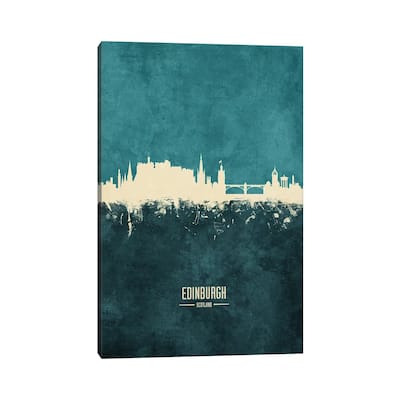 iCanvas "Edinburgh Scotland Skyline" by Michael Tompsett Canvas Print