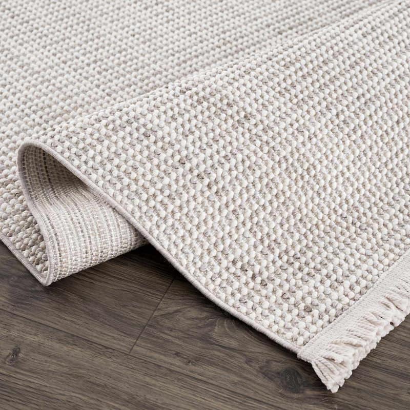 Hauteloom Gowan Hallway, Kitchen Runner Rug - Rose Cream, Nutmeg, Driftwood - 2'7" x 7'3"