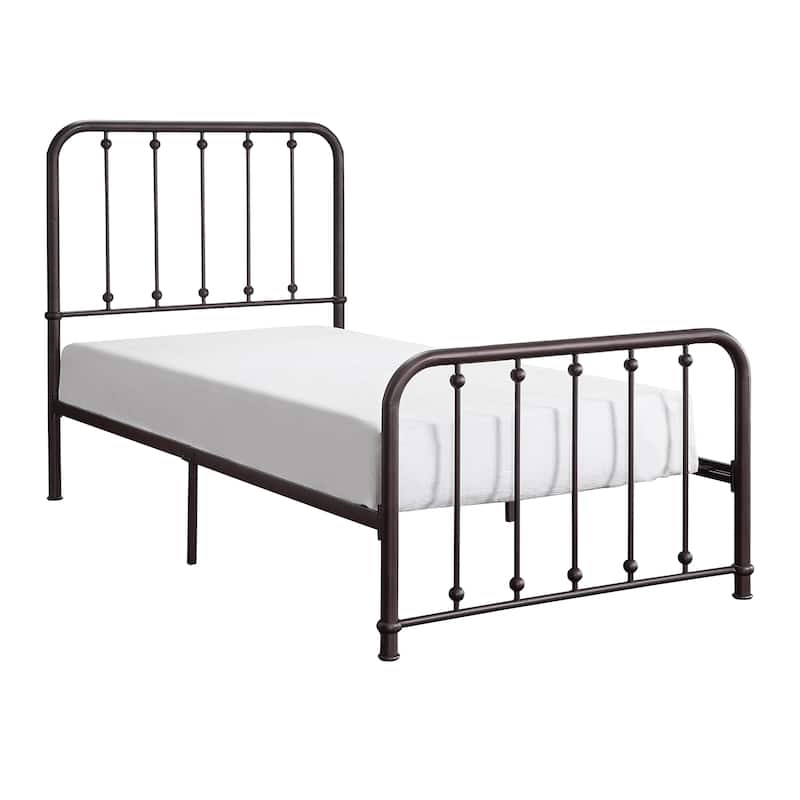 Averny Vertical-Slat Metal Bed - Twin