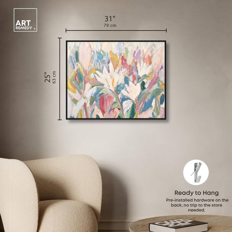 Morning Mist Bloom I Canvas by Art Remedy