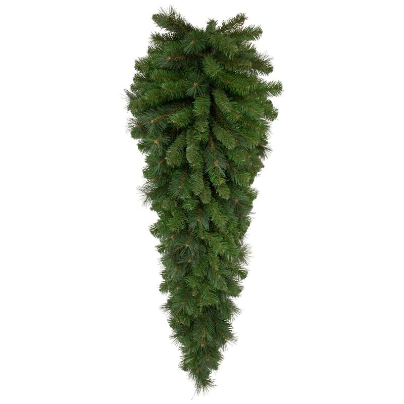 48" Beaver Pine Artificial Christmas Teardrop Swag Unlit