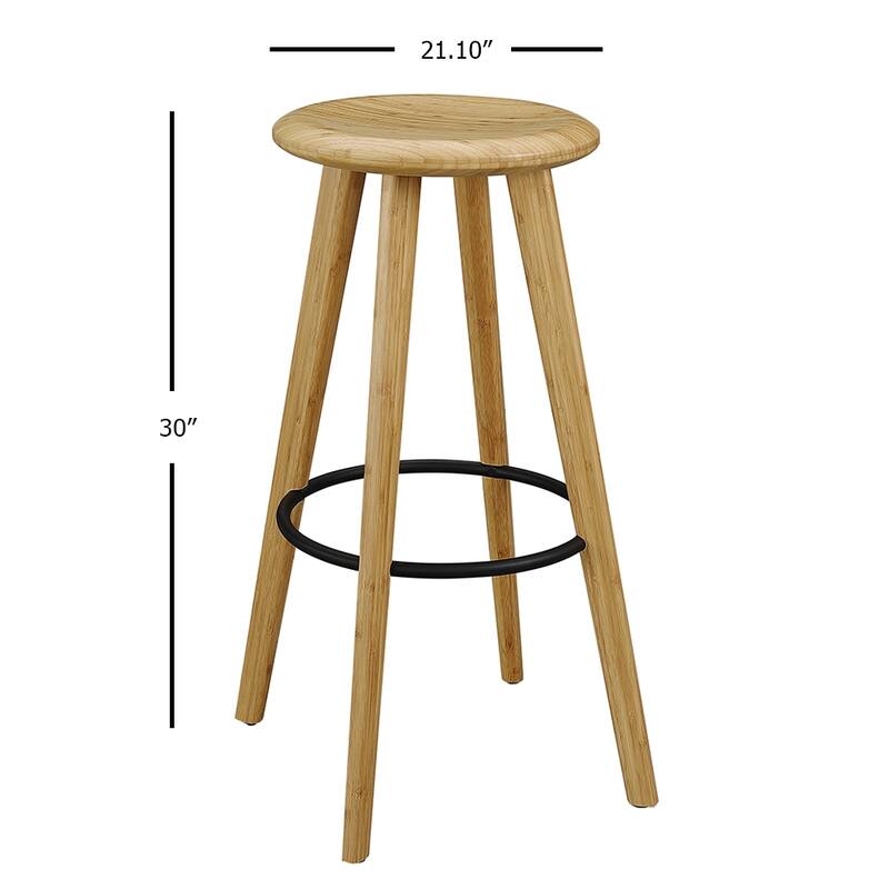 Jude Bar Height Stool, Golden, (Set of 2)