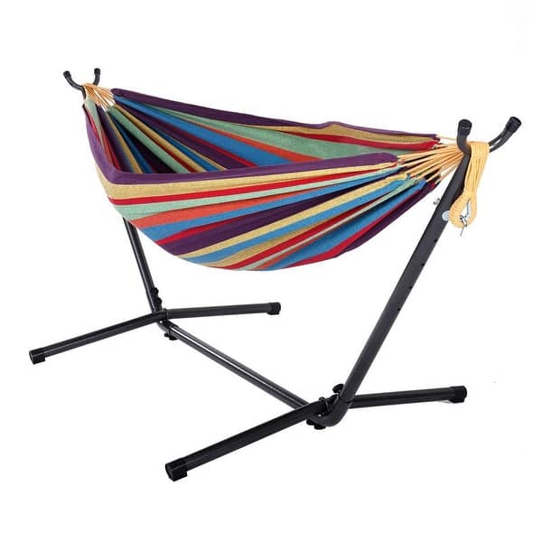 Shella 2 Person Portable Garden Swing Hammock With Stand By Havenside Home N A On Sale Overstock 28779867