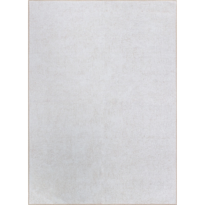 Contemporary Solid Machine Washable Area Rug