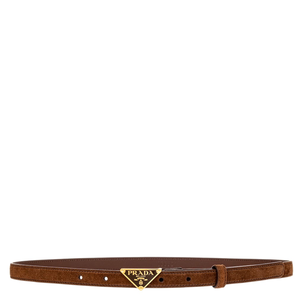 Prada Suede Belt 0.6" Wide