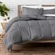 preview thumbnail 36 of 92, Bare Home Hypoallergenic Down Alternative Comforter Set California King - Grey