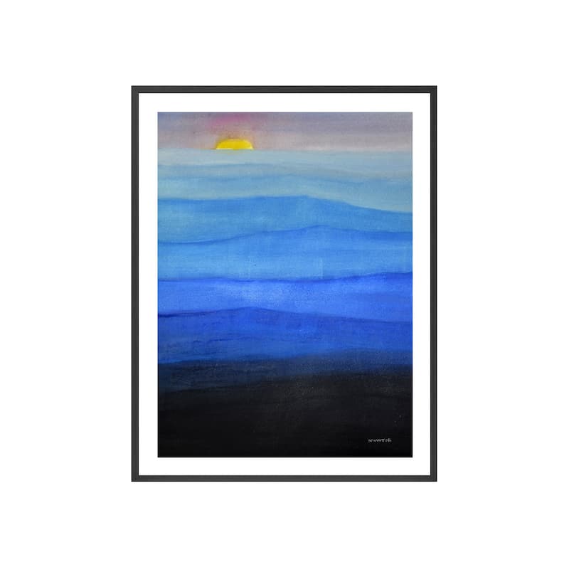 Misty Blues Framed Print Wall Art by Norman Wyatt Jr.