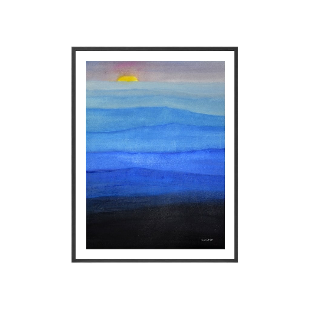 Misty Blues Framed Print Wall Art by Norman Wyatt Jr.