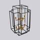 8 - Light Lantern Tiered Chandelier