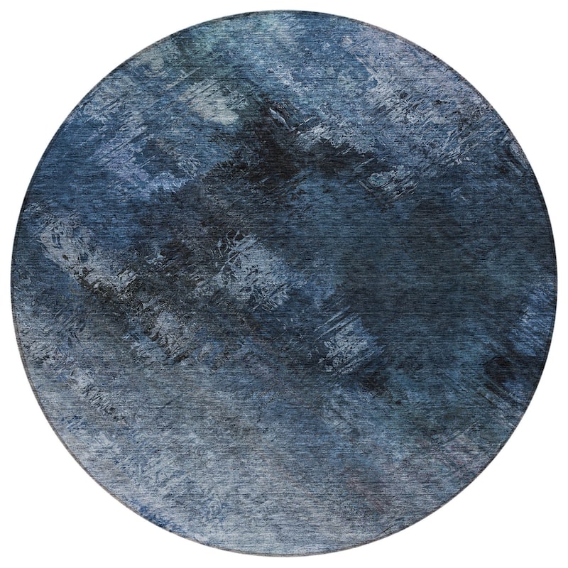 HomeRoots Abstract Transitional Rectangle Outdoor Rug