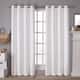Porch & Den Boosalis Sateen Twill Blackout Curtain Panel Pair - 52" W X 63" L - Vanilla