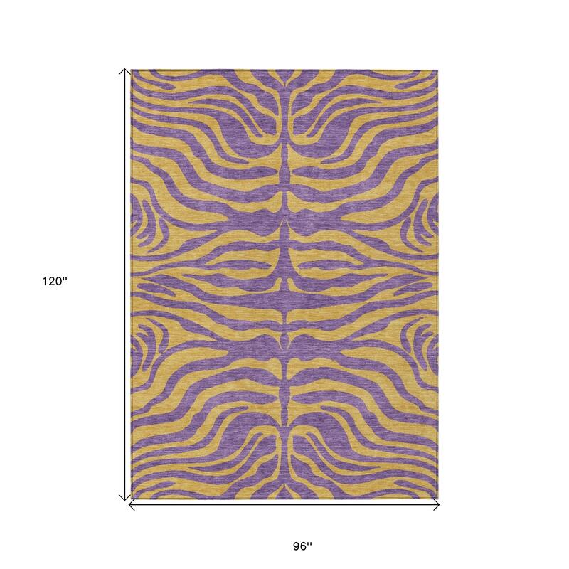 HomeRoots Animal Print Transitional Rectangle Outdoor Rug