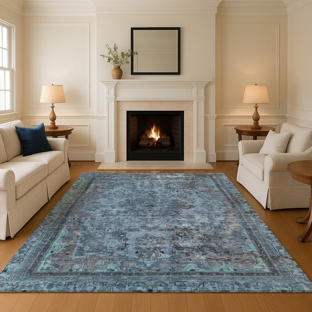 Premium Washable Super Soft Vintage Traditional Mayfield Rug