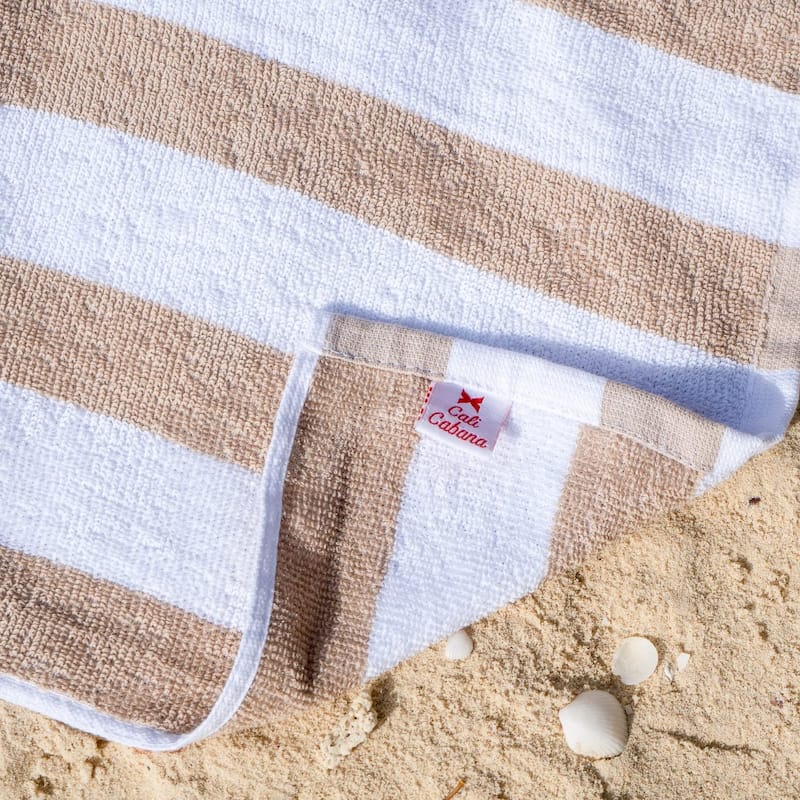 Arkwright Cali Cabana Beach Towels Pack of 4 100% Ring Spun Cotton Large Soft Quick Dry Pool Towel, Perfect for Hotel 30 x 60 in