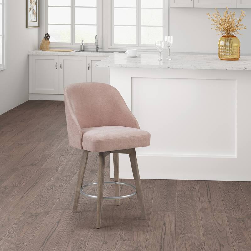Madison Park Walsh Counter Stool With 360 degree Swivel Seat
