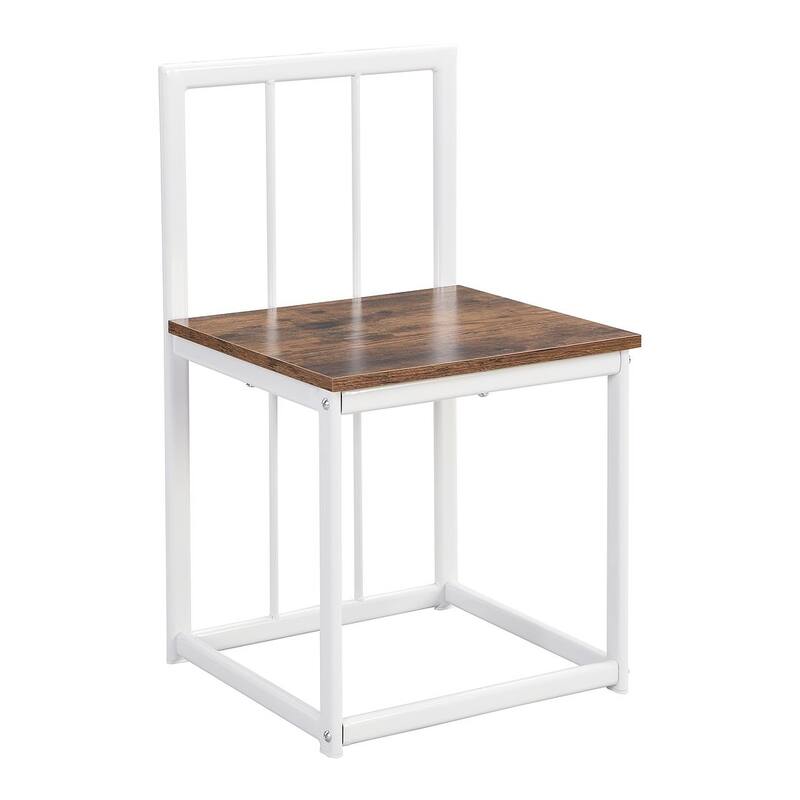 Dining Table Set for 6 - 55" Faux Marble Semi-Round Dining Table with 6 Chairs
