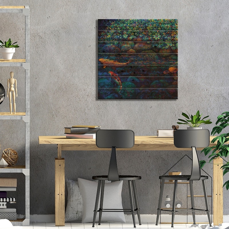 Limerance Print On Wood by Iris Scott - Multi-Color