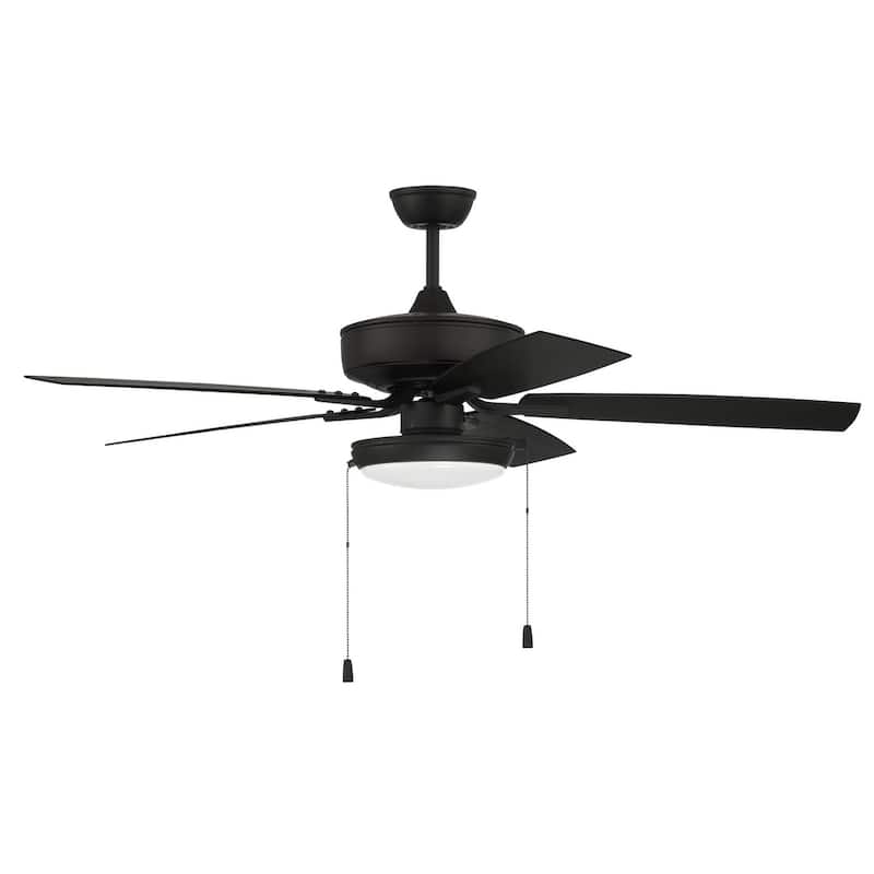 Craftmade OP119 Outdoor Pro Plus 52" 5 Blade Indoor / Outdoor LED - Flat Black