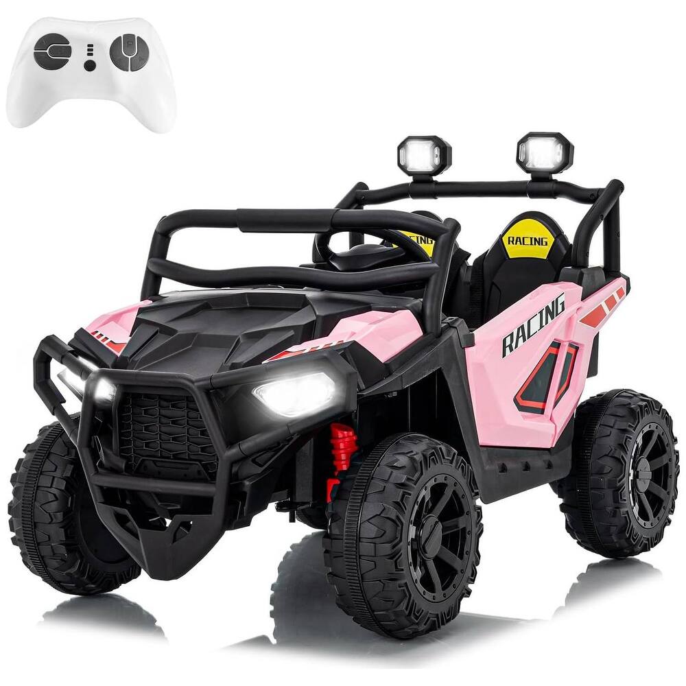 24V Ride On Toys 2 Seater Electric UTV Car Toy for Big Kids, White