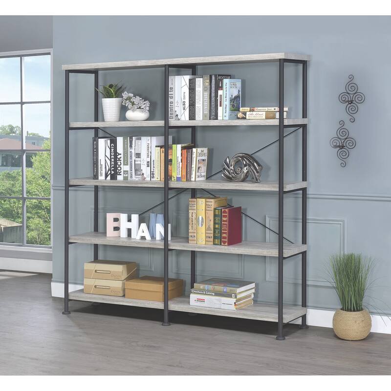 Mid Century Industrial Design Display Bookcase