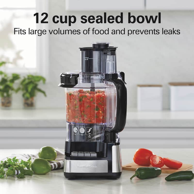Hamilton Beach Stack & Snap 12 Cup Food Processor