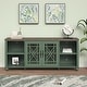 preview thumbnail 5 of 48, Vintage TV Stand with Carved Doors for Large Size TV