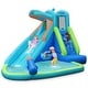 preview thumbnail 2 of 8, Costway Inflatable Kids Hippo Bounce House Slide Climbing Wall Splash