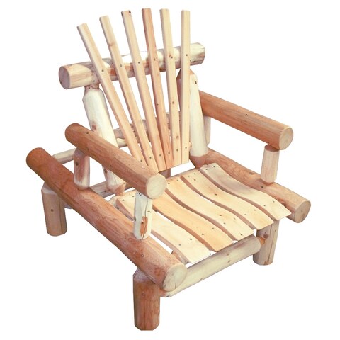 White Cedar Log 3-Position Adjustable Recliner