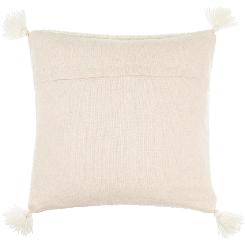 Demond Farmhouse Solid Color Accent Pillow