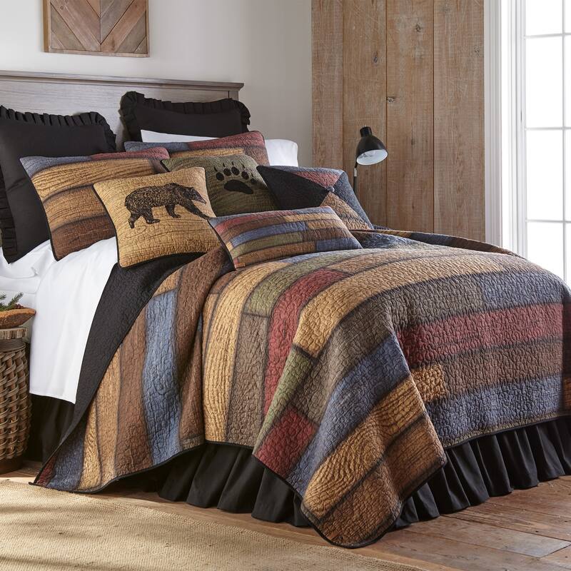 Donna Sharp Gathered Black Bedskirt