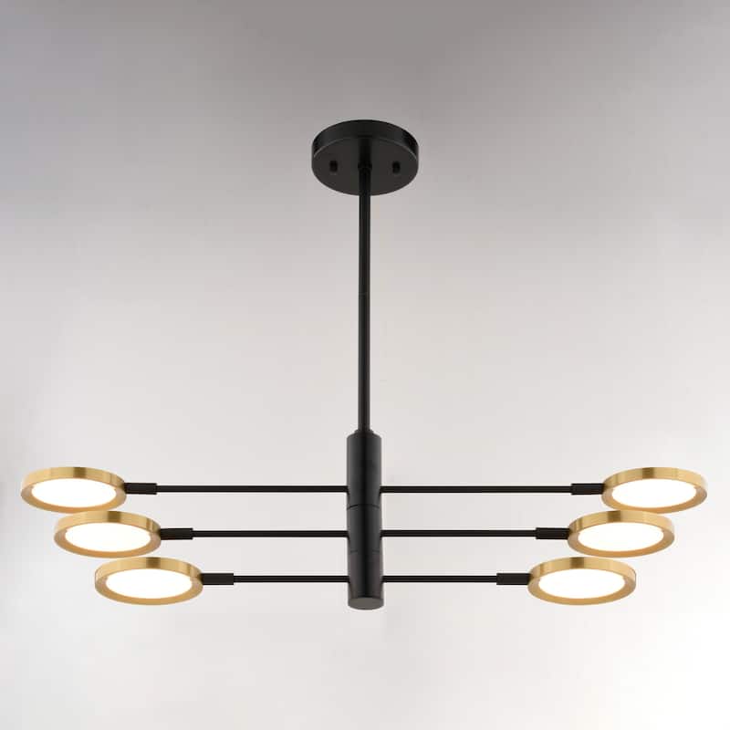 Vaxcel Lighting P0424 6 Light 35" Wide LED Suspension Pendant
