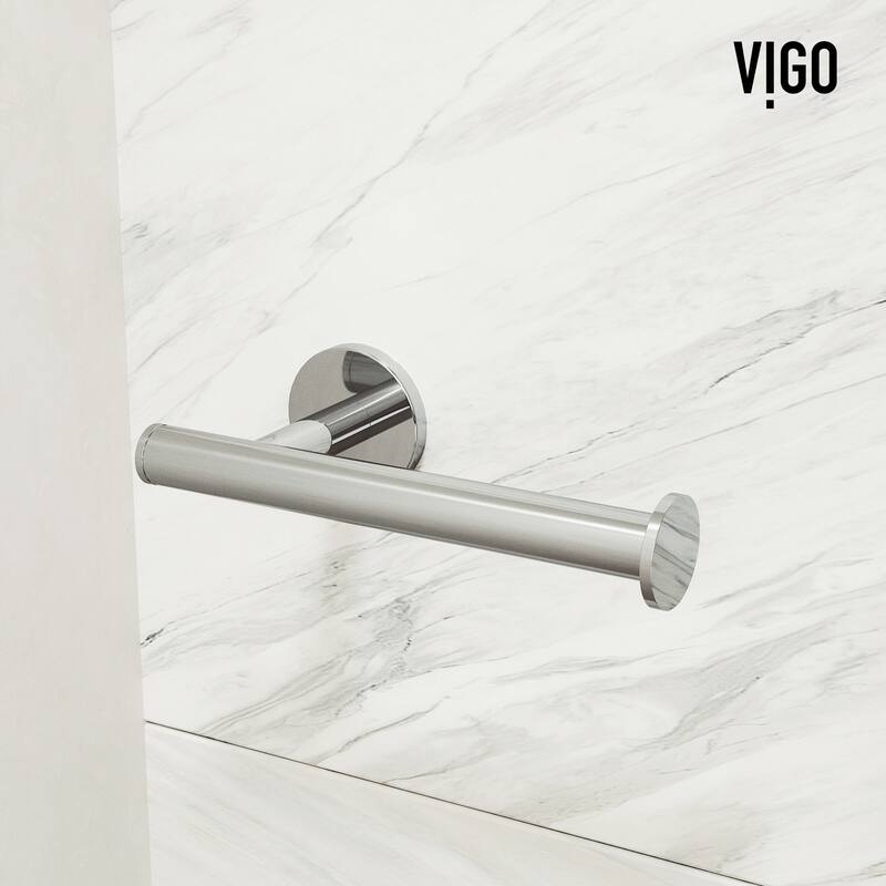 VIGO Elan 3-Piece Bathroom Hardware Accessory Set with 24 in. Towel Bar, Toilet Paper Holder, Hand Towel Holder