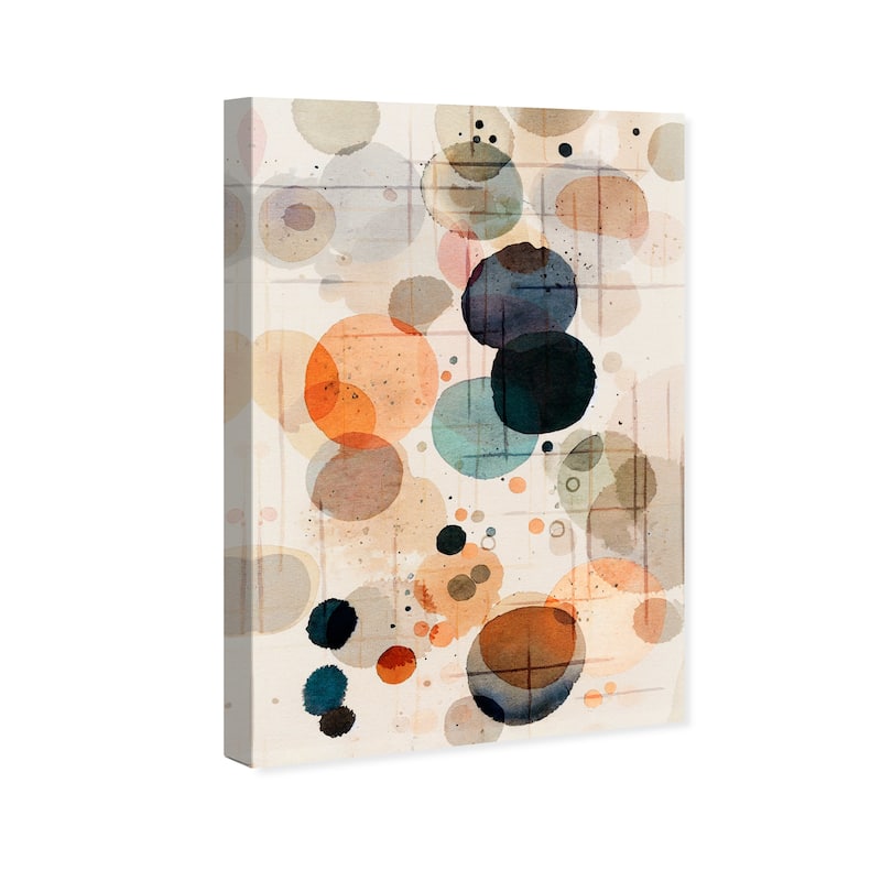 Wynwood Studio Canvas Abstract Inked Contemporary Brown and Mid-Century Modern Wall Art Canvas Print