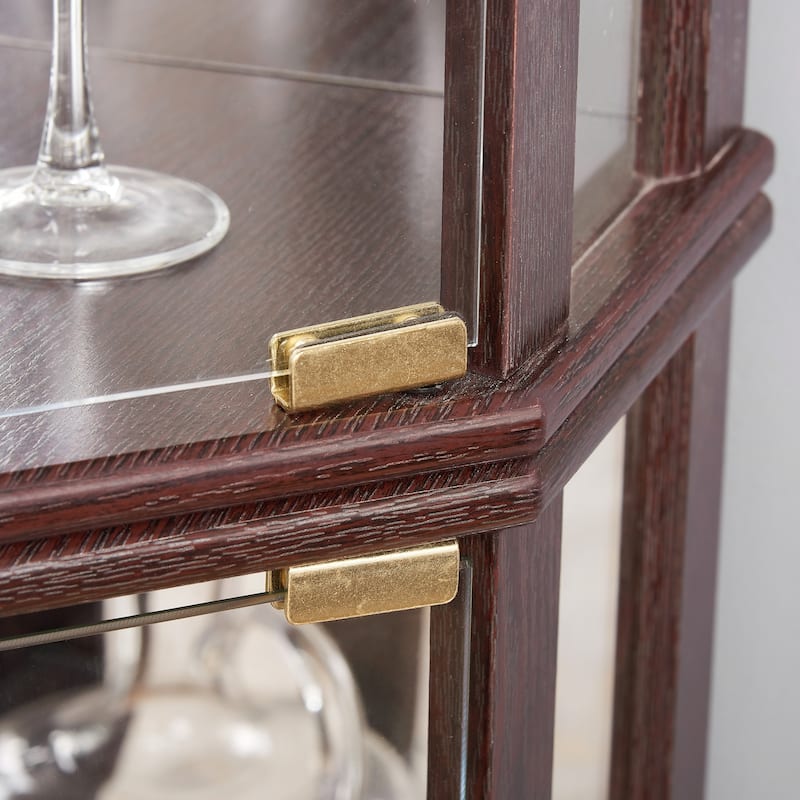 Lighted Corner Curio Cabinet