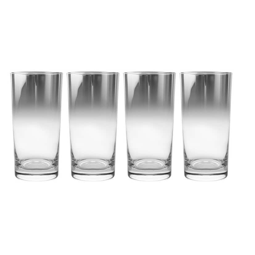 Majestic Gifts Inc. Glass Highball Tumblers-Smoked- 12oz-Set/4