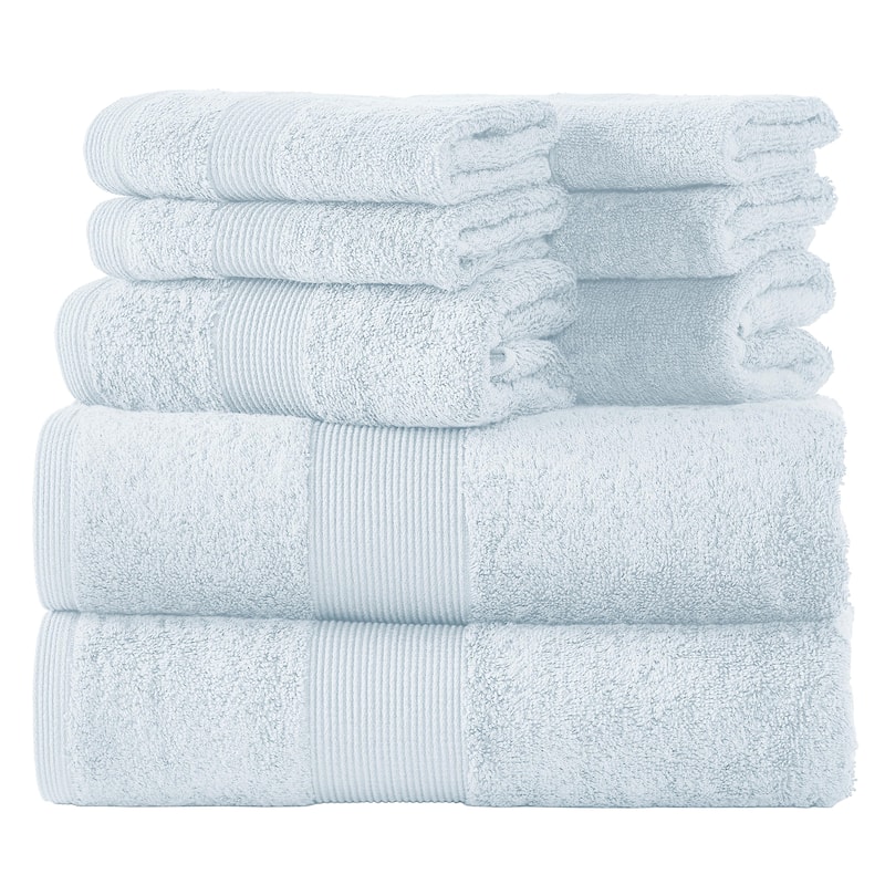 Fabstyles 8 Piece Plush Cotton Towel Set