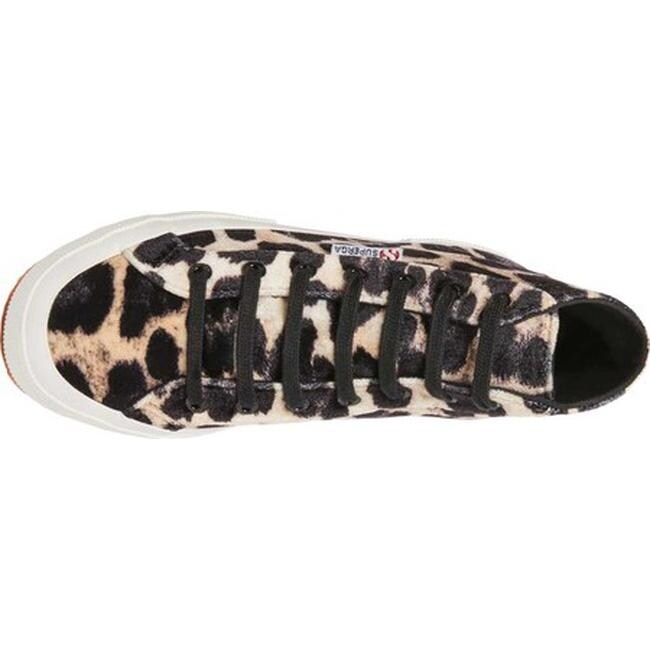 superga velvet sneakers leopard