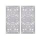 Madison Park Botanical Panel Distressed Carved Wood 2-piece Wall Decor Set