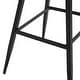 preview thumbnail 24 of 103, LUE BONA Modern Industrial Counter Stools Faux Leather Upholstered Counter Height Bar tools with Back