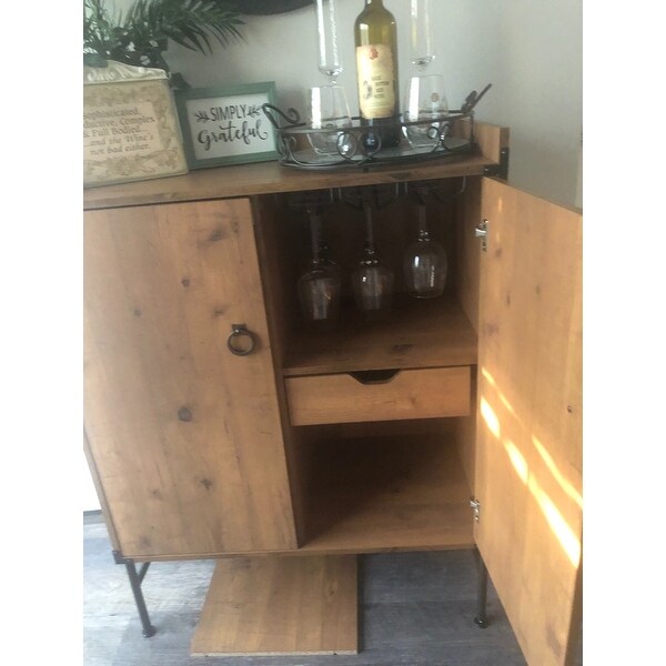 Ironworks Bar Cabinet from kathy ireland Home by Bush Furniture