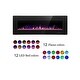 preview thumbnail 2 of 8, Electric Fireplace Heater Recessed Wall-mounted w/ RC (750-1500W)